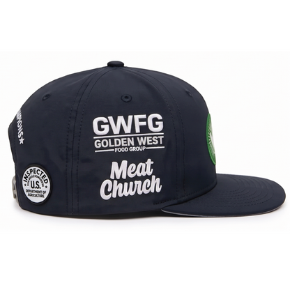 Greener Pastures Chicken | Navy and Silver *Pre-Sale*