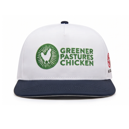 Greener Pastures Chicken | White and Navy *Pre-Sale*