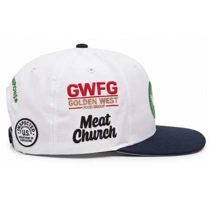 Greener Pastures Chicken | White and Navy *Pre-Sale*